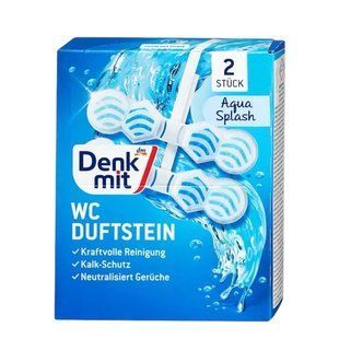 Блок для унітазу Denk Mit Aqua Splash з ароматом океану 2 шт 3703 фото
