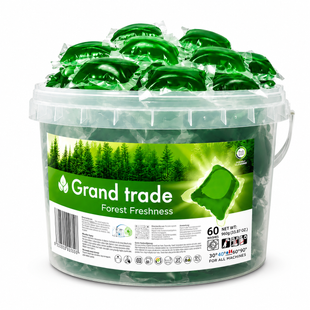 Капсули однокомпонентні Grand Trade 60 шт з ароматом лісової свіжісті 2602 фото