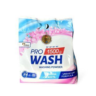 Пральний порошок PRO WASH Весняна свіжість 1,5 кг 2614 фото