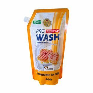 Рідке мило для рук Pro Wash 460 мл &ldquo;Молоко та мед&rdquo; 3176 фото