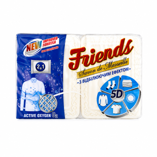 Господарське мило Friends 2&times;115 г з відбілювальним ефектом 4125 фото