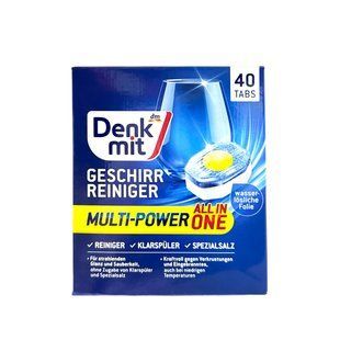 Таблетки для пусодомийної машини Denk Mit 40 шт Multi Power 3670 фото