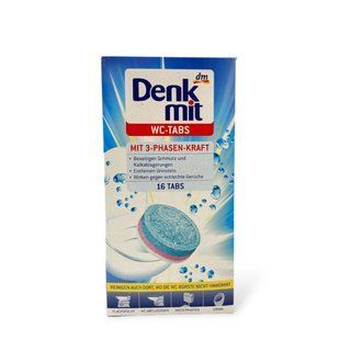 Таблетки для чищення унітазу Denk Mit трьохфазна дія 16 шт - 400 г 2002 фото