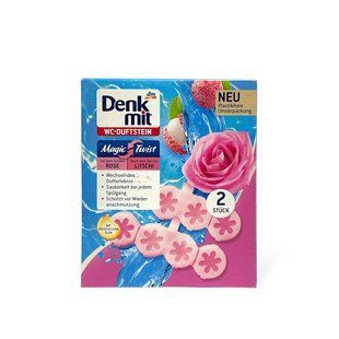 Тверді блоки для унітазу DM ROSE 2 шт 2409 фото