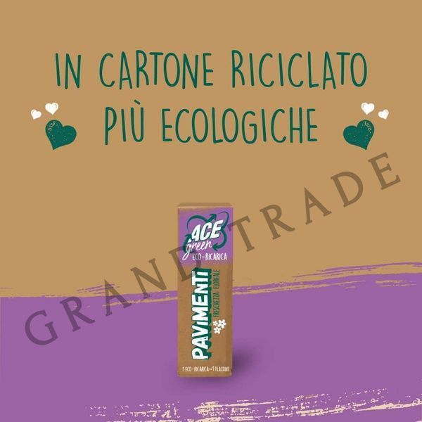 Эко-заправка для очистки полов ACE green Pavimenti Eco-ricarica 24 г (на 1,2 л воды) 1742 фото